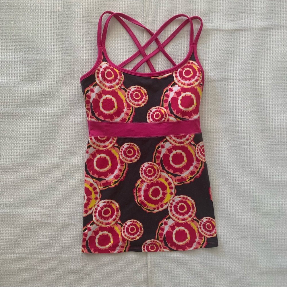 abstract women's extra small athletic tank top